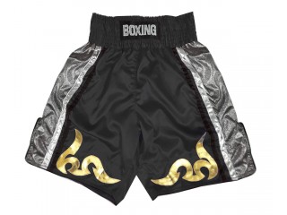 Custom Boxing Shorts with name : KNBSH-030 Black